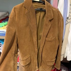 Suede car coat